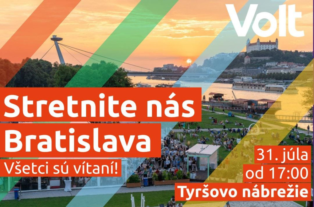Stretnite nás osobne v Bratislave na tyršovom nábreží 31. júla od 17:00